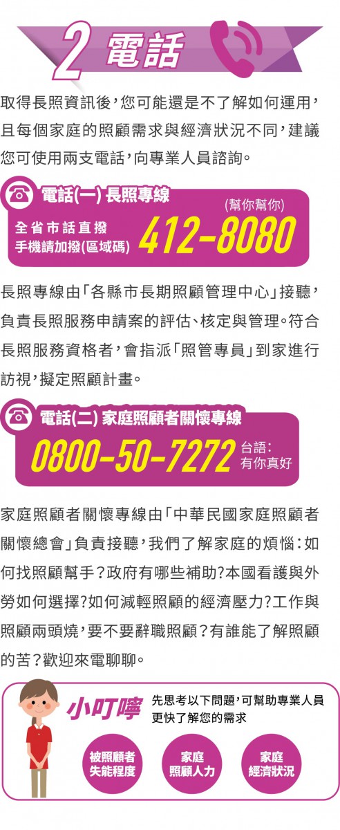 [家庭照顧者關懷總會]長照2.0該怎麼用？長照123：一工具、兩電話、三步驟